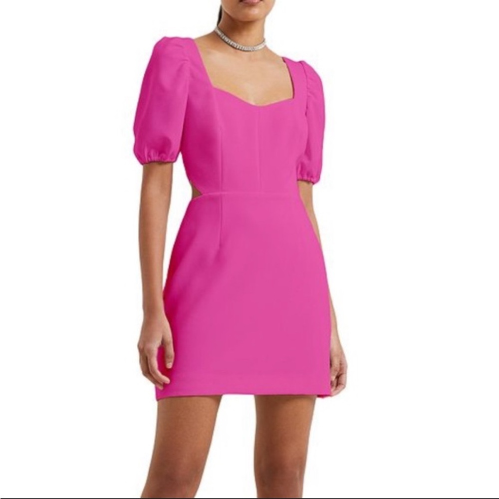 French Connection Puff Sleeve Dress Size 8